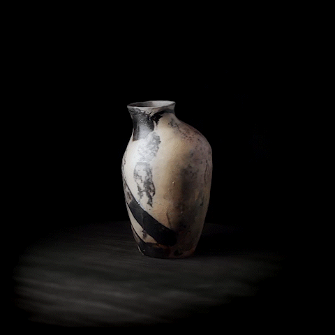 Pit fire, vase