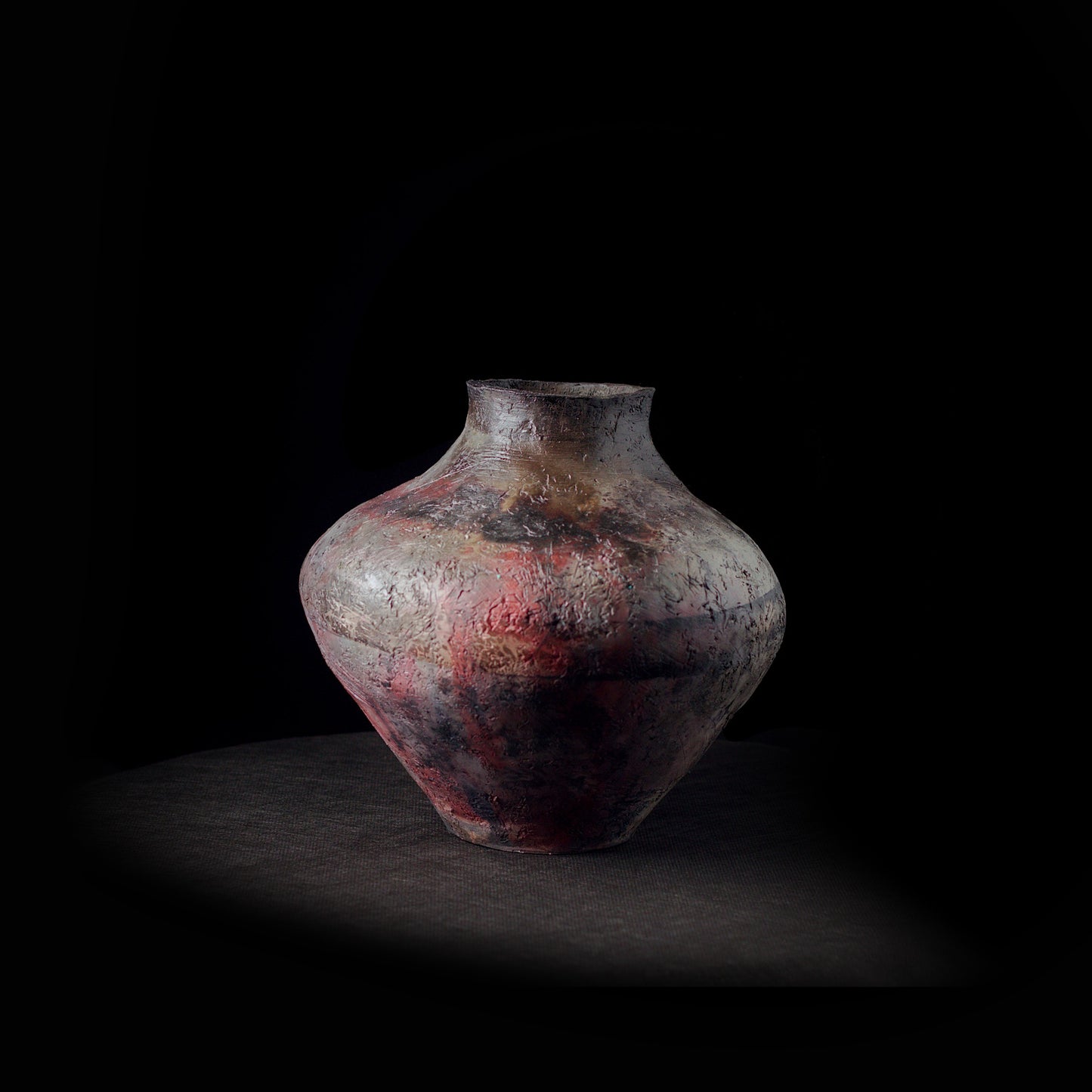 Pit fire, vase